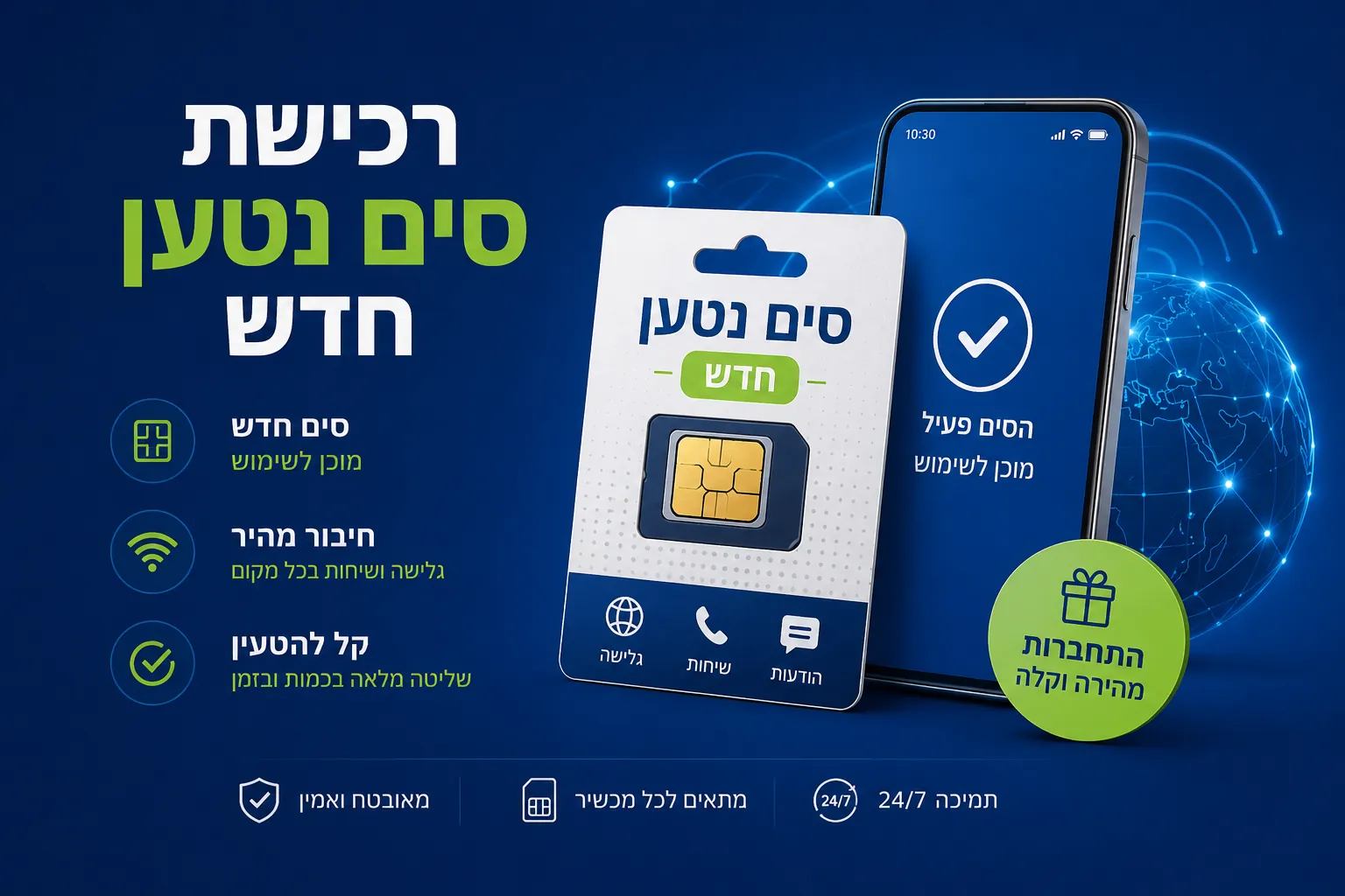 רכישת סים נטען חדש, הפתרון שמעניק חופש ושליטה מלאה